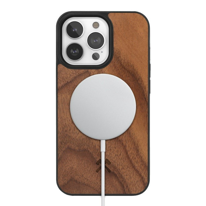 EAN 4260750593191 - Woodcessories Bumper MagSafe funda para teléfono móvil 17 cm (6.68") Nuez imagen 1