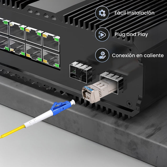 EAN 5907207228662 - Extralink SFP+ 10G WDM 1270/1330NM SM 2KM red modulo transceptor imagen 7
