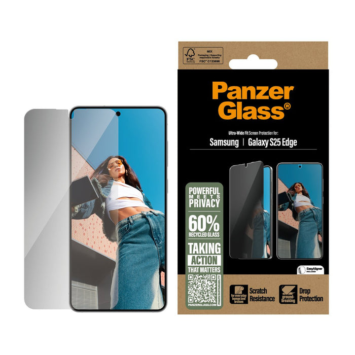 EAN 5715685025648 - PanzerGlass ® Privacy Screen Protector Samsung S25 Edge | Ultra-Wide Fit Protector de pantalla 1 pieza(s) imagen 2
