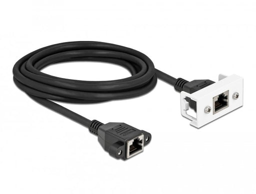 EAN 4043619871360 - DeLOCK 87136 cable de red Negro, Blanco Cat6a S/FTP (S-STP) imagen 1