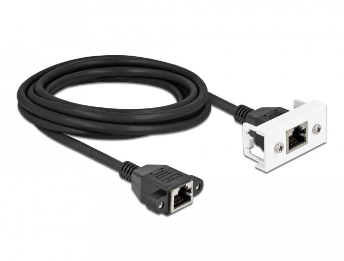 EAN 4043619871360 - DeLOCK 87136 cable de red Negro, Blanco Cat6a S/FTP (S-STP) imagen 1