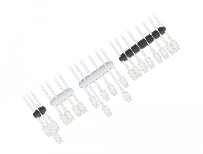 EAN 4043619184026 - DeLOCK 18402 organizador de cables Escritorio/pared Soporte para cables Negro, Blanco 4 pieza(s) imagen 3