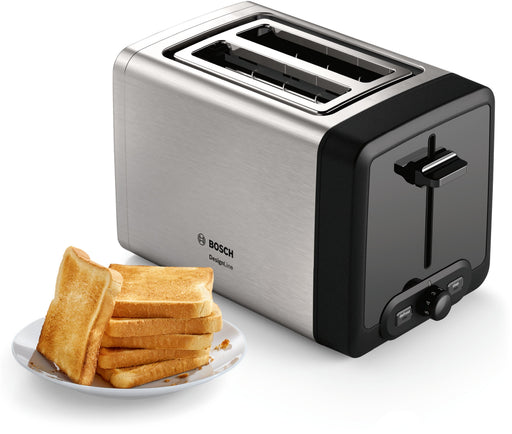 EAN 4242005218745 - Bosch TAT4P420DE tostadora 2 rebanada(s) 970 W Negro, Plata imagen 2