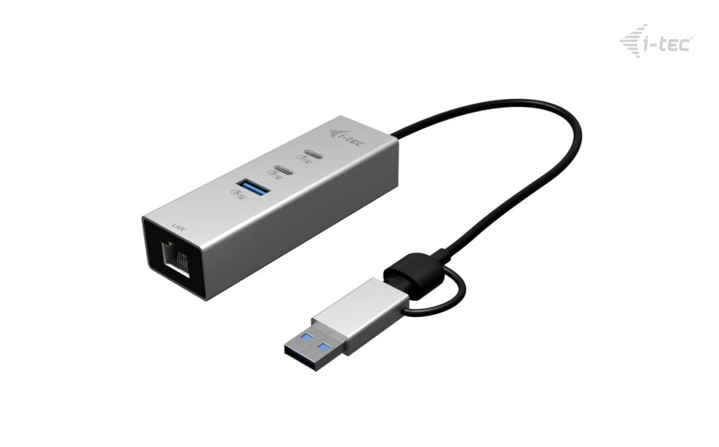 EAN 8595611707834 - i-tec CAMETALG325HUB hub de interfaz USB 3.2 Gen 1 (3.1 Gen 1) Type-A + Type-C 5 Mbit/s Plata imagen 3