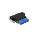 EAN 4043718179619 - InLine 33444I cambiador de género para cable 2x USB A USB 3.0 (19pin) Negro, Azul imagen 2