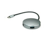 EAN 7630049610866 - ROLINE 14.02.5036 hub de interfaz USB 3.2 Gen 1 (3.1 Gen 1) Type-C 5000 Mbit/s Negro, Acero inoxidable imagen 1