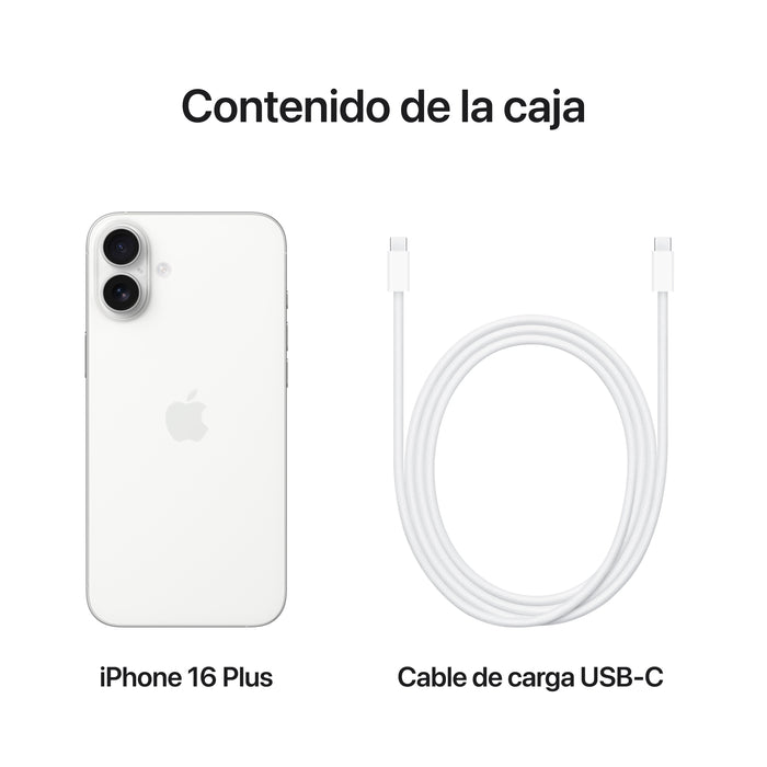 EAN 0195949722387 - Apple iPhone 16 Plus 17 cm (6.7") SIM doble iOS 18 5G USB Tipo C 128 GB Blanco imagen 9
