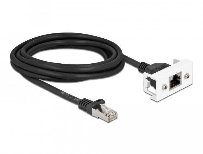 EAN 4043619871162 - DeLOCK 87116 cable de red Negro, Blanco Cat6a S/FTP (S-STP) imagen 1