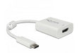 EAN 4043619639373 - DeLOCK 63937 adaptador de cable de vídeo 0,1 m USB Tipo C HDMI Blanco imagen 1