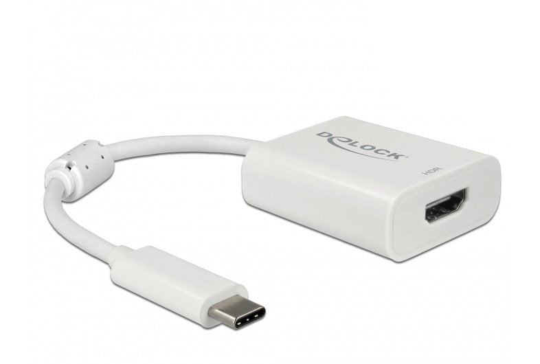 EAN 4043619639373 - DeLOCK 63937 adaptador de cable de vídeo 0,1 m USB Tipo C HDMI Blanco imagen 1