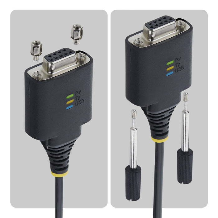 EAN 65030916141 - StarTech.com 1P6FFCN-USB-C-SERIAL cable de serie Negro USB Tipo C RS-232 imagen 3