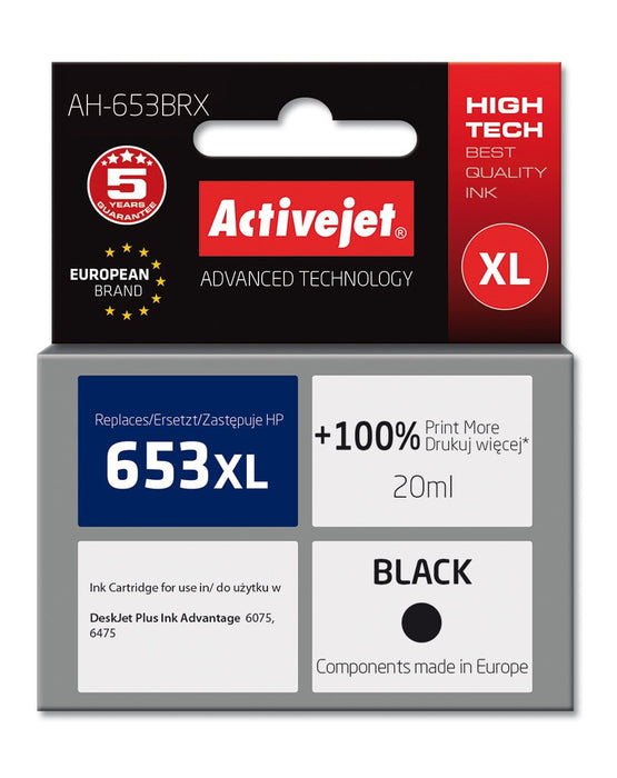 EAN 5901443119296 - Activejet AH-653BRX cartucho de tinta 1 pieza(s) Compatible Alto rendimiento (XL) imagen 1