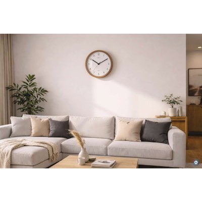 EAN 4002390096355 - MAUL 9051476 reloj de mesa o pared Reloj de cuarzo Alrededor Blanco, Madera imagen 2