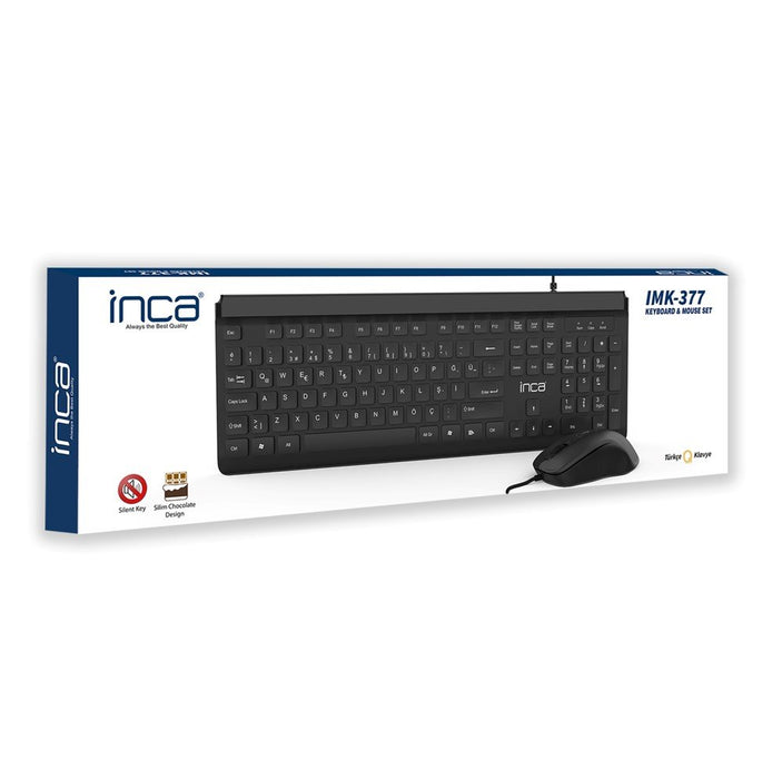 EAN 8681949011498 - Inca IMK-377 teclado Ratón incluido Oficina USB Turco Negro imagen 7