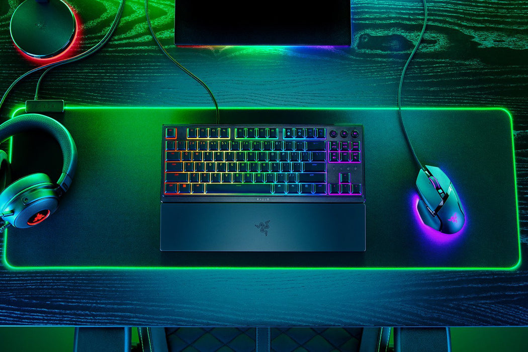 EAN 8887910073032 - Razer Ornata V3 Tenkeyless - US Layout teclado Juego USB QWERTZ Internacional de EE.UU. Negro imagen 3