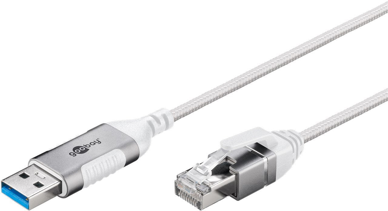 EAN 4040849743832 - Goobay 74383 cambiador de género para cable USB 3.0 type A RJ45 Blanco imagen 3