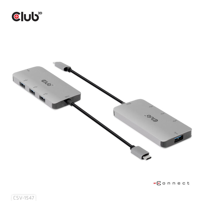 EAN 8719214472375 - CLUB3D CSV-1547 hub de interfaz USB 3.2 Gen 2 (3.1 Gen 2) Type-C 10000 Mbit/s Negro, Plata imagen 3