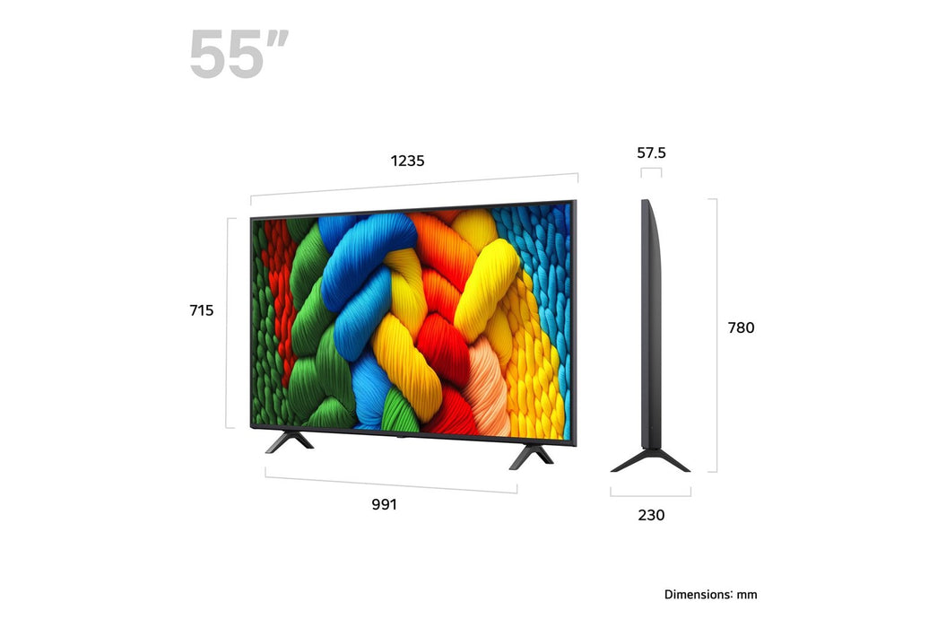 EAN 8806096362358 - LG NanoCell AI 55NANO80A6B 139,7 cm (55") 4K Ultra HD Smart TV Wifi Negro imagen 2
