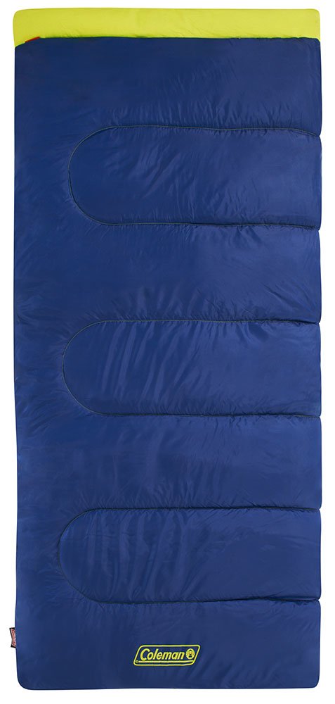 EAN 3138522081591 - Coleman Heaton Peak 220 Adulto Saco de dormir rectangular Algodón, Poliéster Azul, Amarillo imagen 1