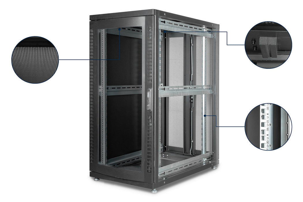 EAN 4016032332497 - Digitus DN-19 SRV-26U-B-G-1 armario rack Rack o bastidor independiente Negro imagen 5