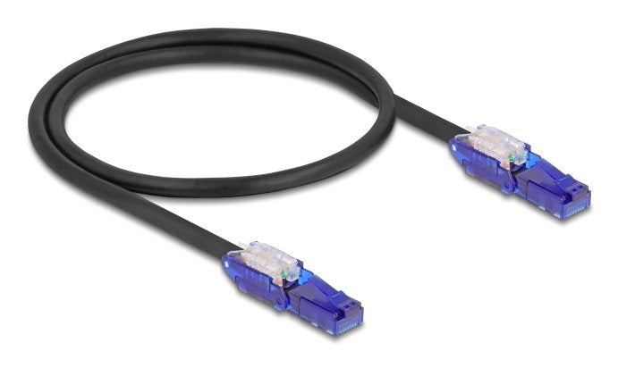 EAN 4043619809257 - DeLOCK 80925 cable de red Negro, Violeta 0,5 m Cat6 U/UTP (UTP) imagen 1