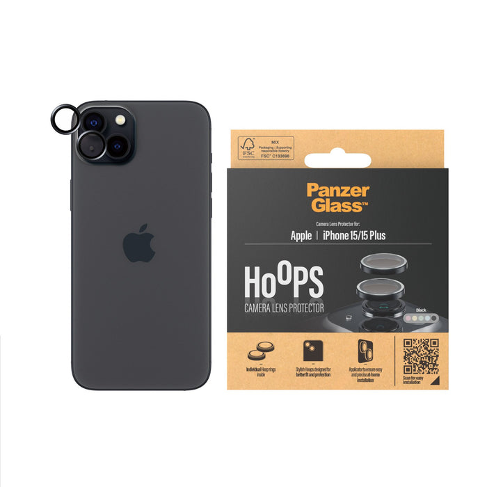 EAN 5711724011382 - PanzerGlass ® Hoops® Camera Lens Protector Black iPhone 15 | 15 Plus Protector de pantalla Apple 1 pieza( imagen 2