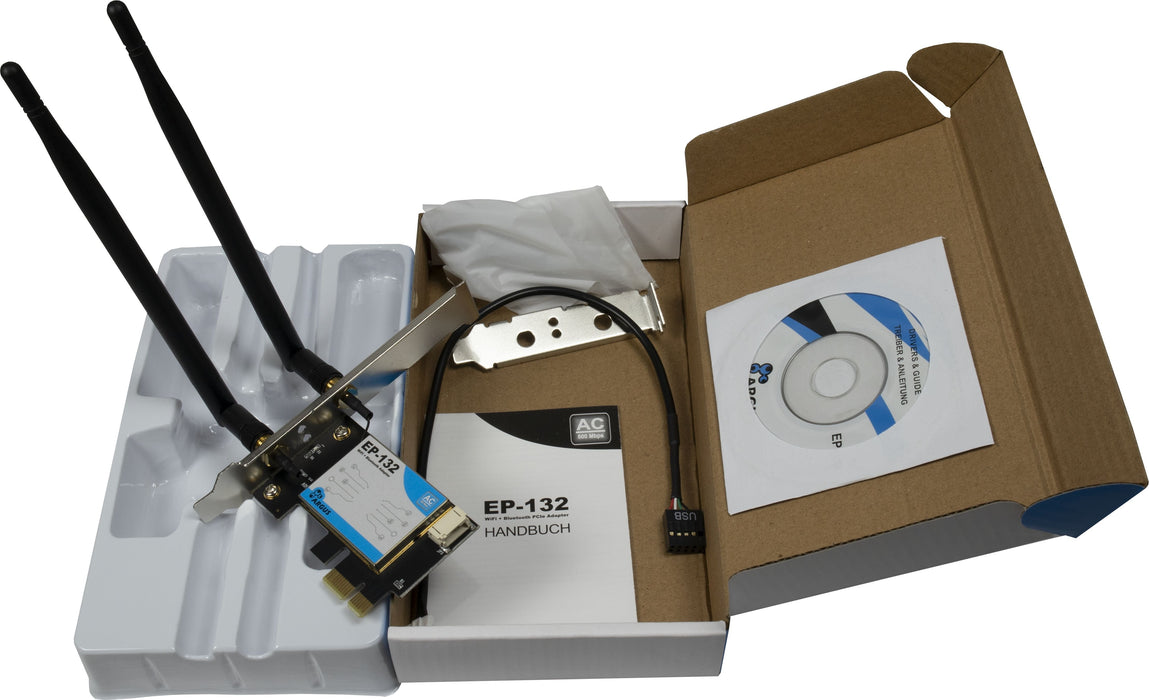 EAN 4260455648851 - Inter-Tech EP-132 Interno WLAN / Bluetooth 600 Mbit/s imagen 3