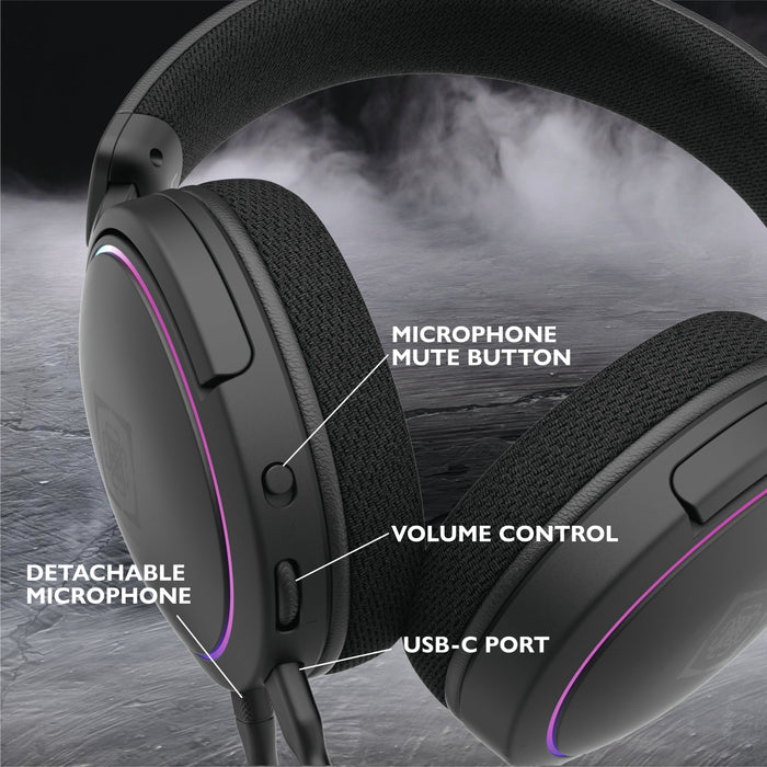 EAN 7333048060808 - Deltaco Gaming GAM-162 auricular y casco Auriculares Alámbrico Diadema Juego USB Tipo C Negro imagen 13