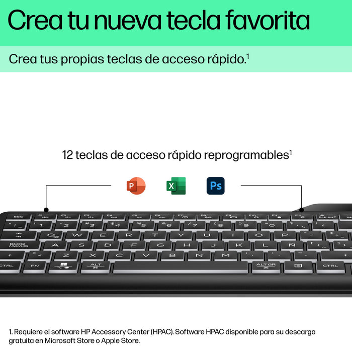 EAN 0197192768518 - HP 400 Backlit Wired Keyboard teclado Hogar USB Negro imagen 7