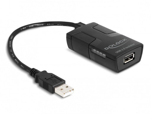 EAN 4043619642250 - DeLOCK 64225 convertidor, repetidor y aislador en serie Negro imagen 1