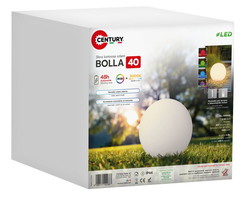 EAN 9090171022667 - CENTURY Bolla solare Lámpara de suelo para exterior LED 0,9 W imagen 1