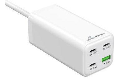 EAN 4262543441825 - MediaRange MRMA124 cargador de dispositivo móvil Portátil, Smartphone, Tableta Blanco Corriente alterna C imagen 3