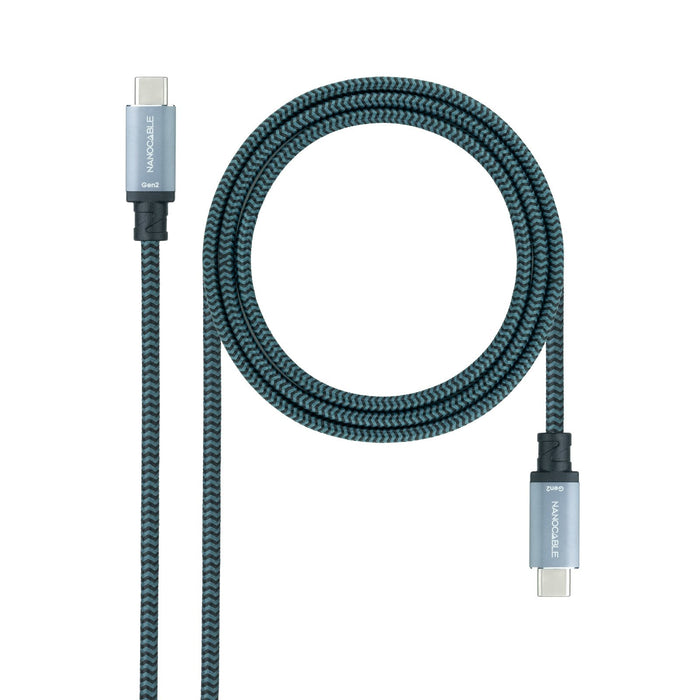 EAN 8433281012516 - Nanocable 10.01.4101-L150-COMB cable USB USB 3.2 Gen 2 (3.1 Gen 2) 1,5 m USB C Negro, Gris imagen 1