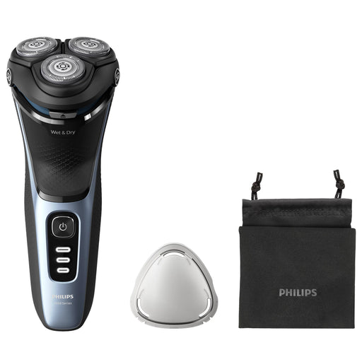 EAN 8720689018593 - Philips S3243/12 afeitadora Máquina de afeitar de rotación Recortadora Negro, Azul imagen 1