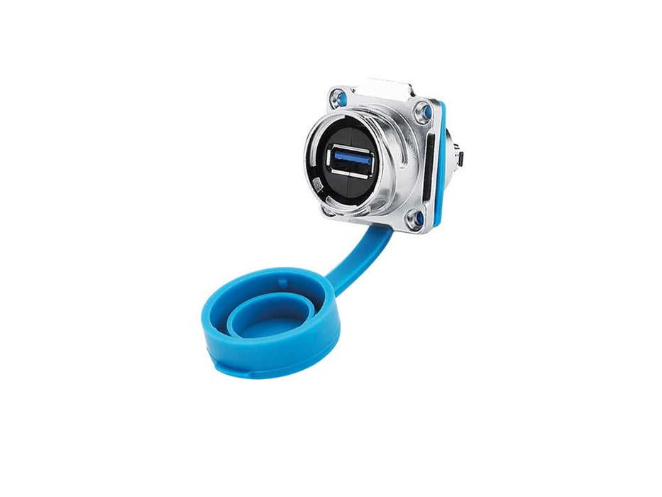 EAN 4014619709540 - Alcasa IC03-24U302 toma de corriente USB A Azul, Plata imagen 1