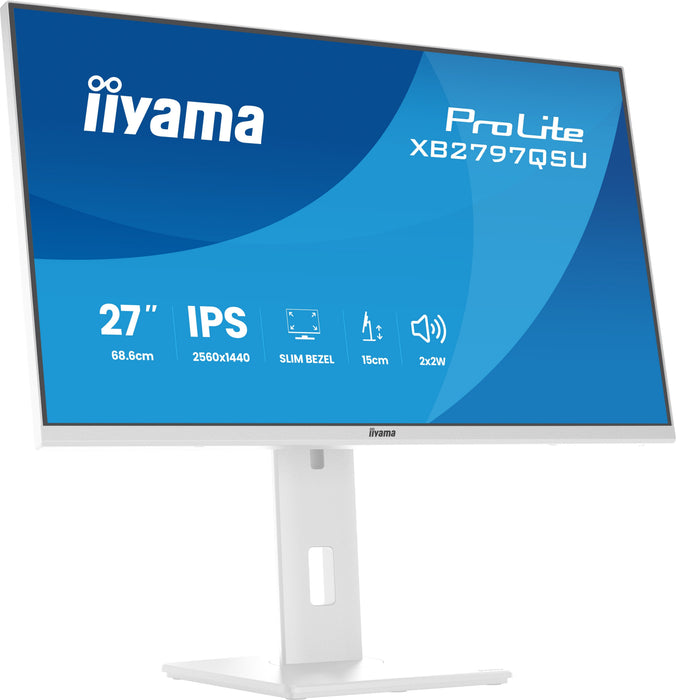 EAN 4948570125883 - iiyama ProLite XB2797QSU-W1 pantalla para PC 68,6 cm (27") 2560 x 1440 Pixeles Quad HD LED Blanco imagen 8
