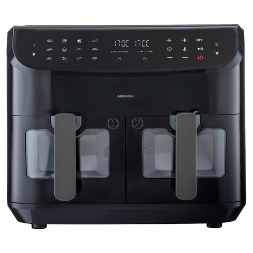 EAN 4061275214840 - MEDION LIFE P20 Doble 8,7 L 2600 W Freidora de aire caliente Negro imagen 2