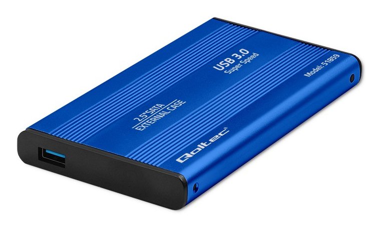 EAN 5901878518596 - Qoltec 51859 caja para disco duro externo Carcasa de disco duro/SSD Azul 2.5" imagen 1