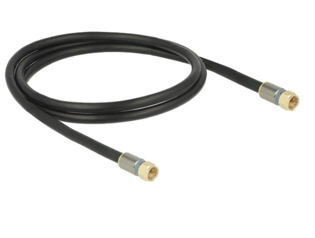 EAN 4043619889501 - DeLOCK 88950 cable coaxial RG-6/U 10 m F plug Negro imagen 2