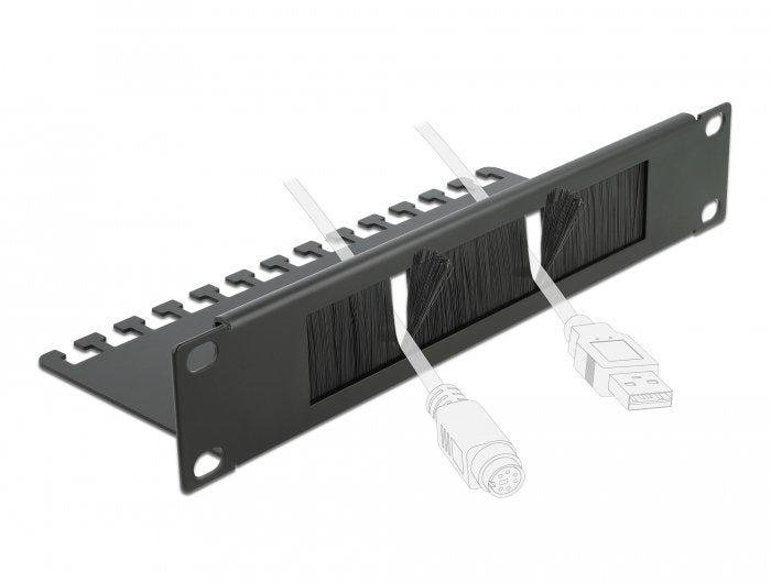 EAN 4043619664832 - DeLOCK 66483 accesorio de bastidor Panel pasacables con cepillo imagen 3