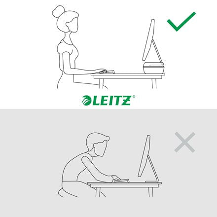 EAN 4002432134823 - Leitz Ergo Adjustable Monitor Stand 68,6 cm (27") Escritorio Gris imagen 3