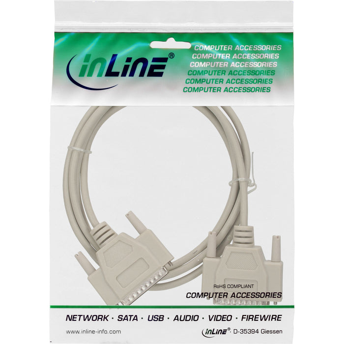 EAN 4043718040674 - InLine 11119M cable de serie Beige 10 m DB25M imagen 2