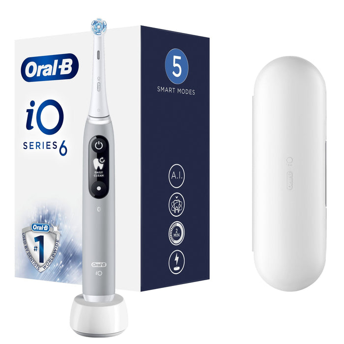 EAN 4210201377788 - Oral-B iO 80351524 cepillo eléctrico para dientes Adulto Cepillo dental vibratorio Gris imagen 1