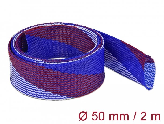 EAN 4043619207619 - DeLOCK 20761 pasacables Azul, Rojo, Blanco imagen 1