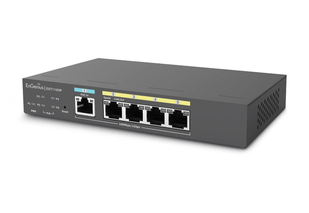 EAN 4711488350025 - EnGenius EXT1105P switch Gestionado L2 Gigabit Ethernet (10/100/1000) Energía sobre Ethernet (PoE) Negro imagen 4