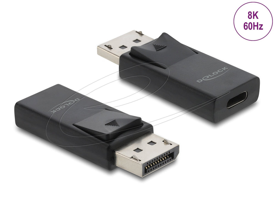 EAN 4043619610785 - DeLOCK 61078 cambiador de género para cable USB Type-C DisplayPort Negro imagen 1