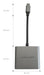 EAN 4262443280241 - LC-Power LC-HUB-C-MULTI-4-V2 hub de interfaz USB Tipo C 5000 Mbit/s Plata, Negro imagen 5