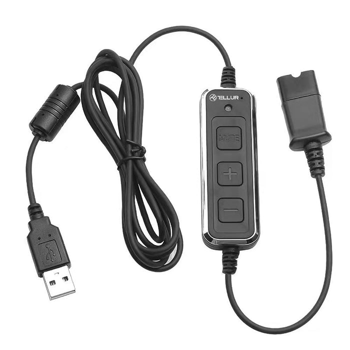 EAN 5949120003247 - Tellur Voice 520N Auriculares Alámbrico Diadema USB tipo A Negro imagen 3