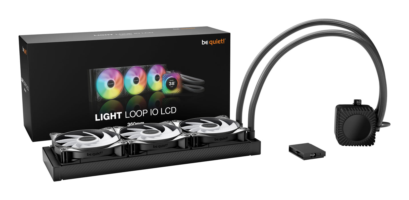 EAN 4260052193228 - be quiet! LIGHT LOOP IO LCD | 360mm Procesador Sistema de refrigeración líquida todo en uno 12 cm Negro 1 imagen 2