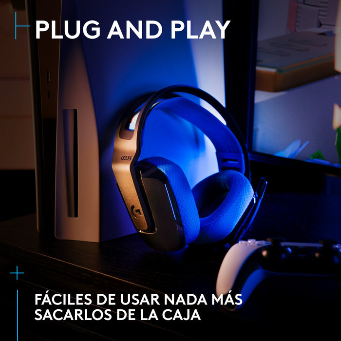 EAN 5099206125513 - Logitech G G535 Inalámbrico Diadema Juego Negro, Azul imagen 9